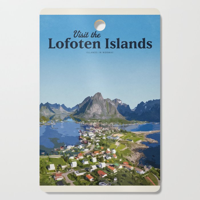 Visit Lofoten Islands Cutting Board Gallery Image 1