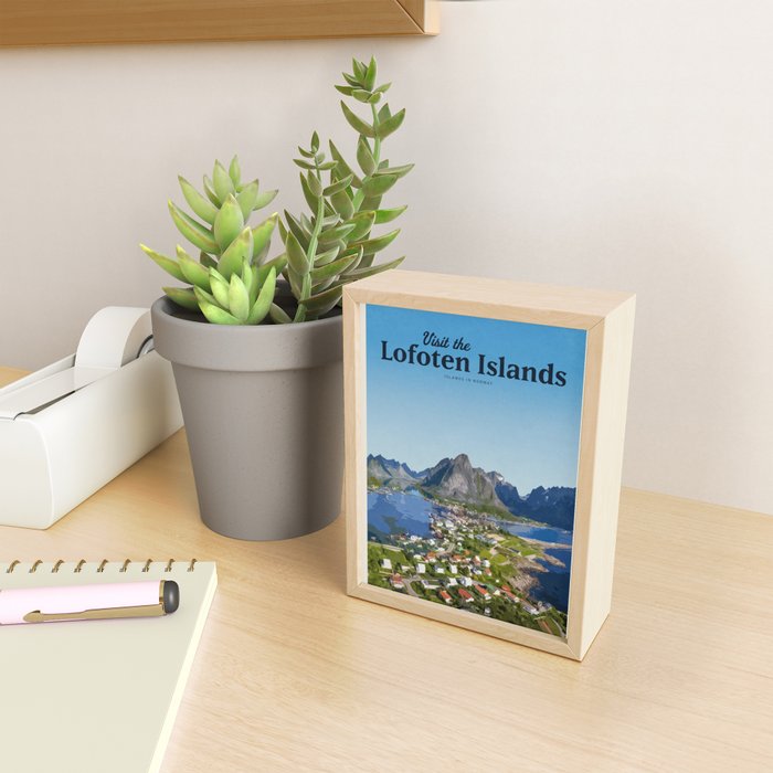 Visit Lofoten Islands Mini Art Print Gallery Image 2