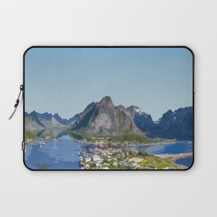 Visit Lofoten Islands Laptop Sleeve Gallery Image 1