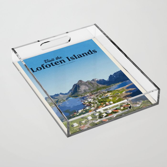 Visit Lofoten Islands Acrylic Tray Gallery Image 1