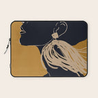 Minimal Abstract Art Woman Portrait 3 Laptop Sleeve Gallery Image 1
