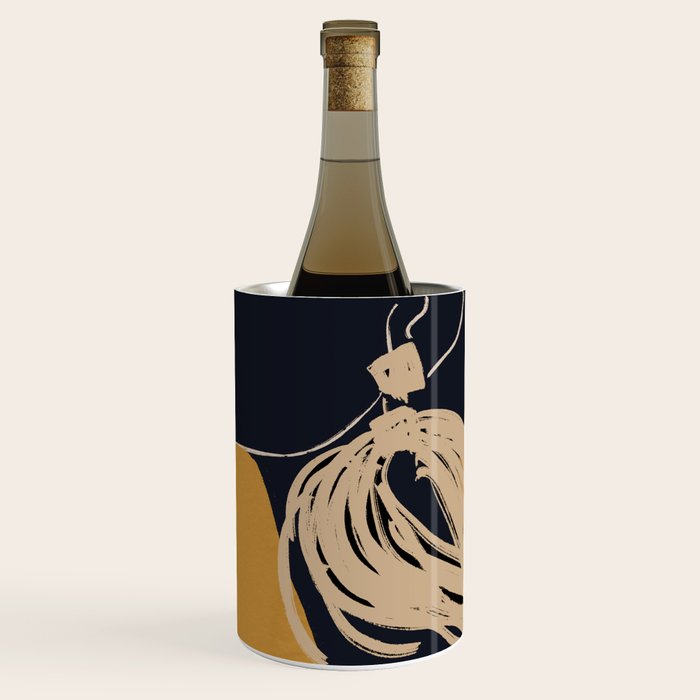 Minimal Abstract Art Woman Portrait 3 Wine Chiller Gallery Image 1