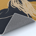 Minimal Abstract Art Woman Portrait 3 Rug Gallery Image 4