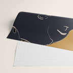 Minimal Abstract Art Woman Portrait 3 Wrapping Paper Gallery Image 2