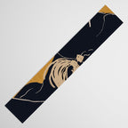 Minimal Abstract Art Woman Portrait 3 Table Runner Gallery Image 3