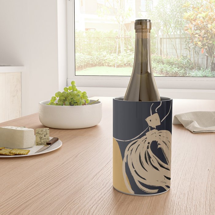 Minimal Abstract Art Woman Portrait 3 Wine Chiller Gallery Image 4