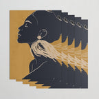 Minimal Abstract Art Woman Portrait 3 Wrapping Paper Gallery Image 3