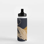 Minimal Abstract Art Woman Portrait 3 Water Bottle Gallery Image 2
