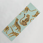Tiger Collection - Mint & Orange Yoga Mat Gallery Image 1