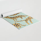 Tiger Collection - Mint & Orange Yoga Mat Gallery Image 2