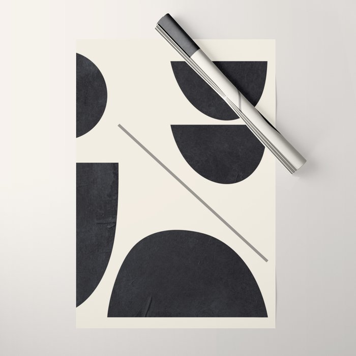 Modern Abstract Minimal Shapes 221 Wrapping Paper Gallery Image 1