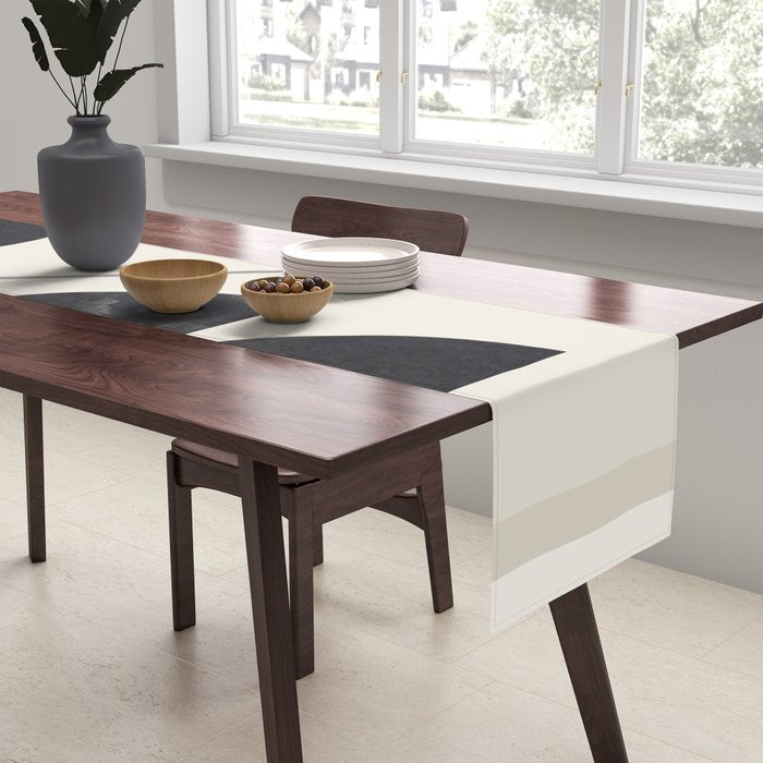Modern Abstract Minimal Shapes 221 Table Runner Gallery Image 2