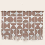 Mid Century Modern Geometric 04 Mocha Mousse Wall Hanging Gallery Image 1
