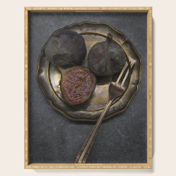 Still life with rotten figs Serving Tray Gallery Image 1