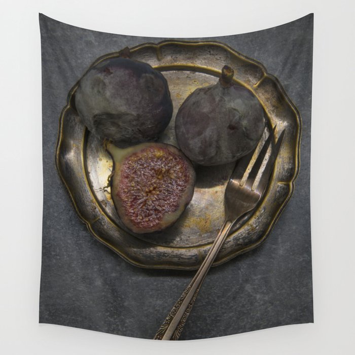 Still life with rotten figs Wall Tapestry Gallery Image 1