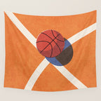 BALLS / Basketball - indoor I Wall Tapestry Gallery Image 4