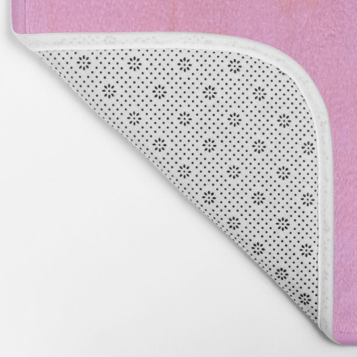 Pastel Neon Pink Yellow Ochre Mid Century Modern Abstract Minimalist Rothko Color Field Squares Bath Mat Gallery Image 2