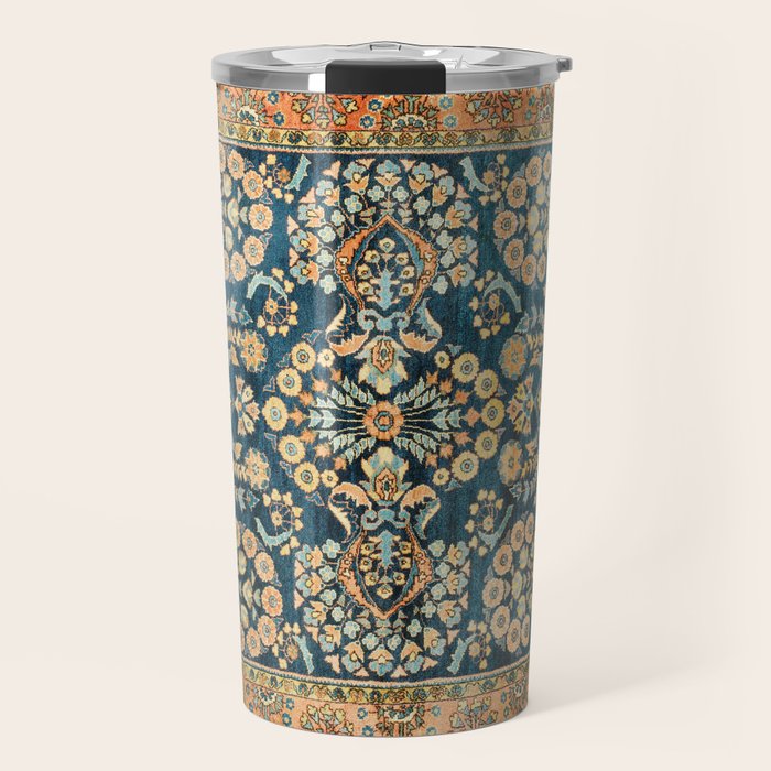 Sarouk  Antique West Persian Rug Print Travel Mug Gallery Image 1