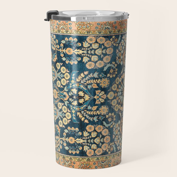 Sarouk  Antique West Persian Rug Print Travel Mug Gallery Image 3