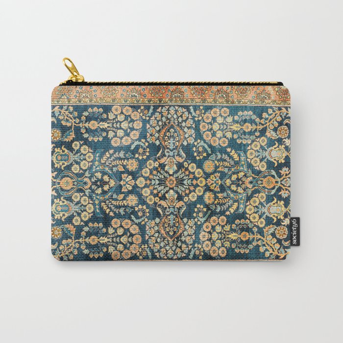 Sarouk  Antique West Persian Rug Print Carry All Pouch Gallery Image 1