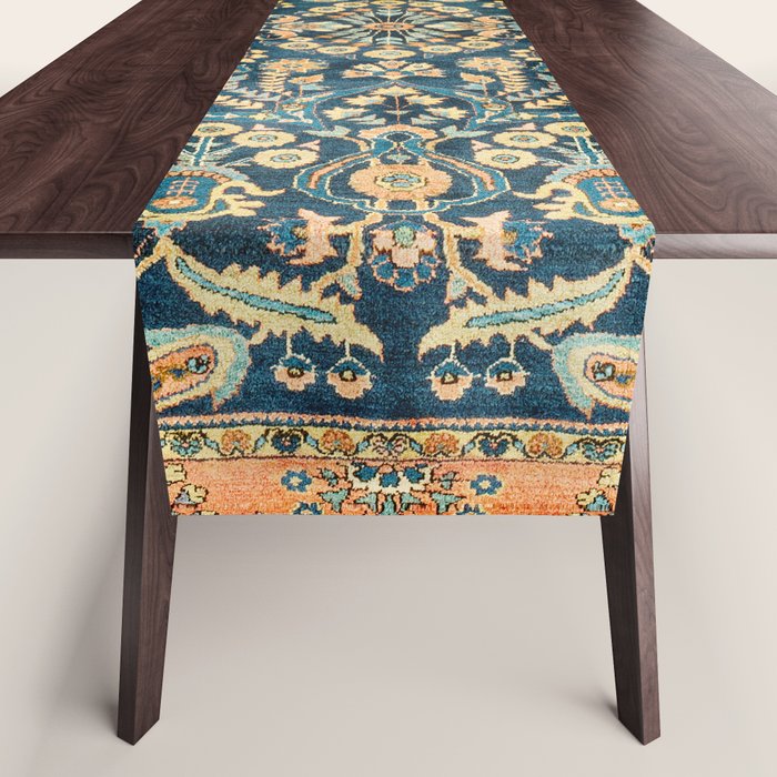Sarouk  Antique West Persian Rug Print Table Runner Gallery Image 1