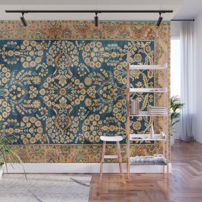 Sarouk  Antique West Persian Rug Print Wall Mural Gallery Image 1