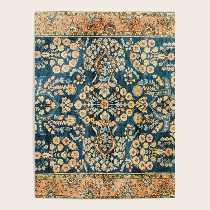 Sarouk  Antique West Persian Rug Print Poster Gallery Image 1