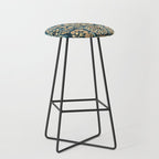 Sarouk  Antique West Persian Rug Print Stool Gallery Image 1