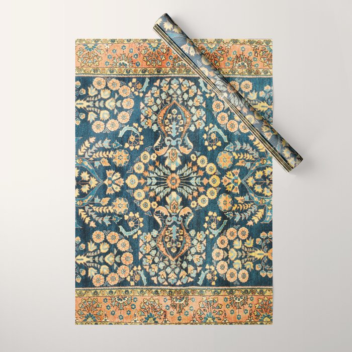 Sarouk  Antique West Persian Rug Print Wrapping Paper Gallery Image 1