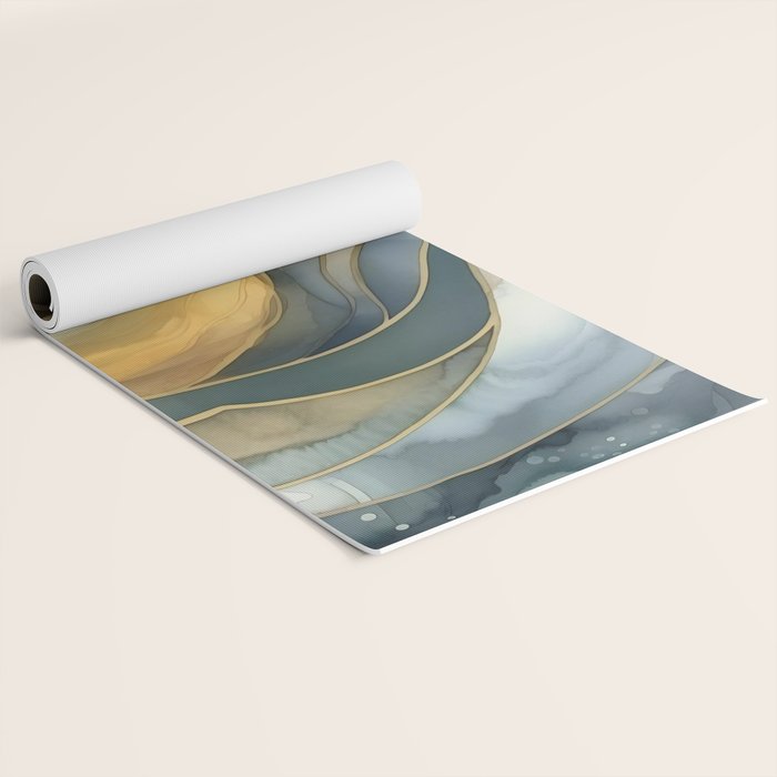 Ocean Nautical Serenade Yoga Mat Gallery Image 2