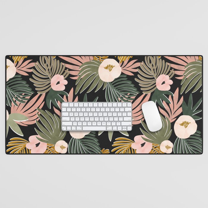 Floral garden tropical 7F Desk Mat Gallery Image 1