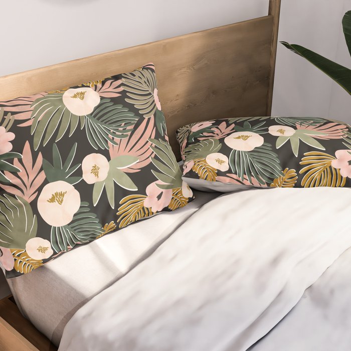 Floral garden tropical 7F Pillow Sham Gallery Image 2