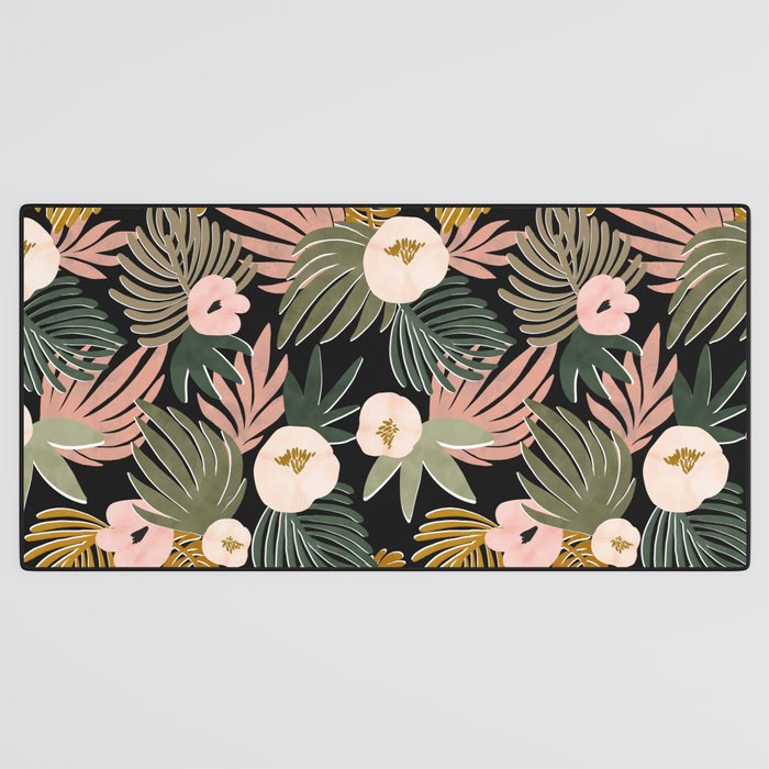 Floral garden tropical 7F Desk Mat Gallery Image 3