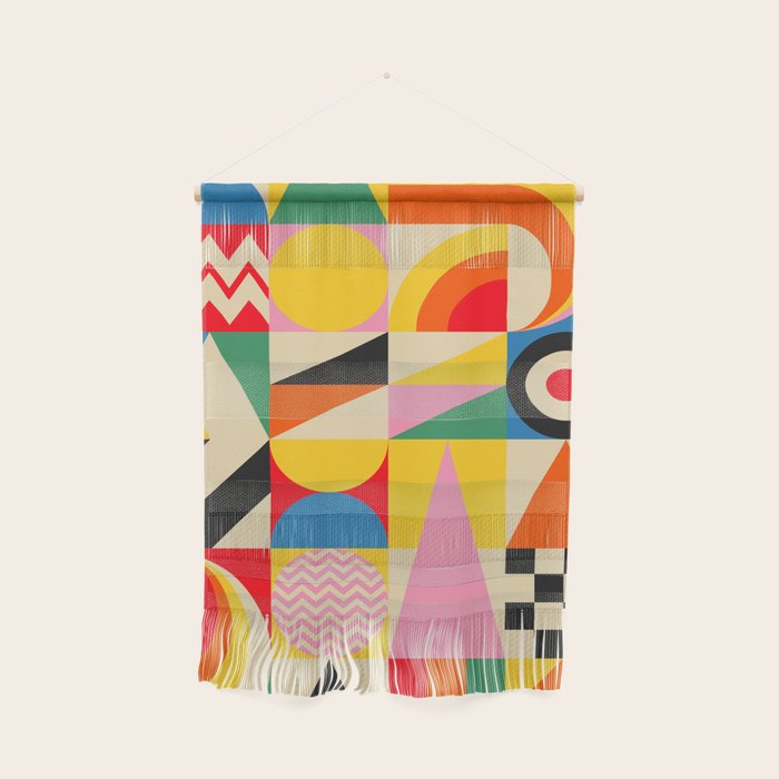 Happy Geometric Vibes Wall Hanging Gallery Image 1