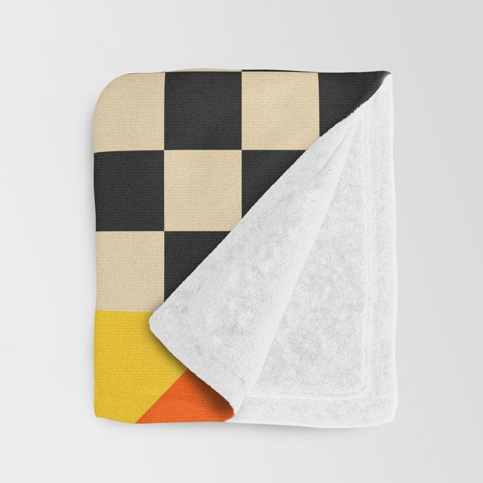 Happy Geometric Vibes Throw Blanket Gallery Image 3