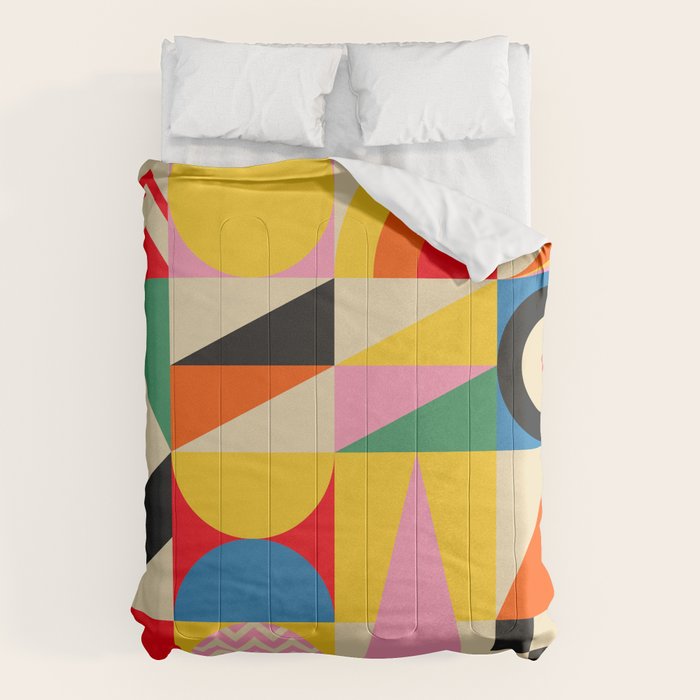 Happy Geometric Vibes Comforter Gallery Image 6