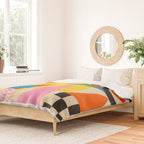 Happy Geometric Vibes Duvet Cover Gallery Image 2