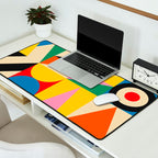 Happy Geometric Vibes Desk Mat Gallery Image 2