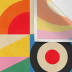 Happy Geometric Vibes Wall Tapestry Gallery Image 3