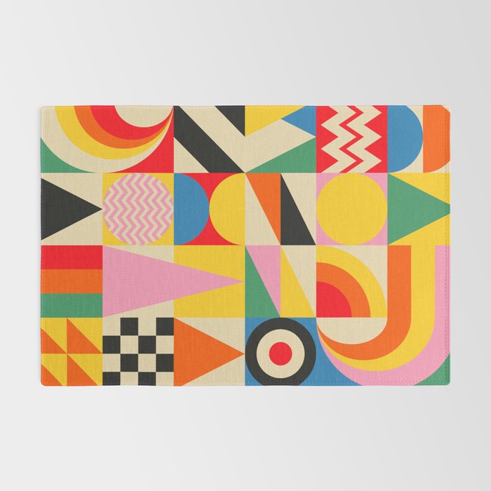 Happy Geometric Vibes Rug Gallery Image 2