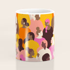 Female diverse faces pink Coffee Mug Gallery Image 4
