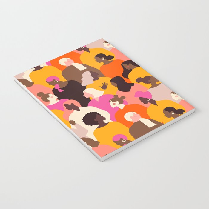 Female diverse faces pink Notebook Gallery Image 3