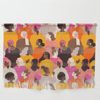 Female diverse faces pink Wall Hanging Gallery Image 1