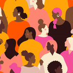 Female diverse faces pink Coffee Mug Gallery Image 2
