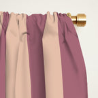 Dusty Rose Striped Window Curtain Gallery Image 2