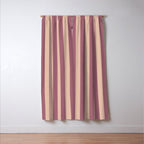 Dusty Rose Striped Window Curtain Gallery Image 3
