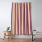 Dusty Rose Striped Window Curtain Gallery Image 5