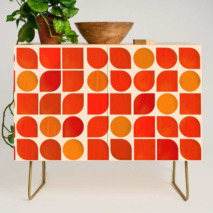 Fun Geometry - Mid-century abstract Credenza Gallery Image 1