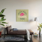 Wild-West Cowgirl Vibes with Hat Typography Pink and Green Wood Wall Art Gallery Image 2