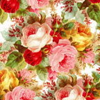 Boho chic pink yellow red roses floral vintage painting Coffee Mug Gallery Image 2